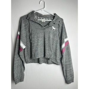 PINK Crop Top Long Sleeve